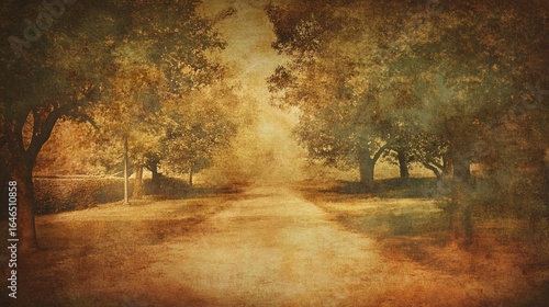 Autumnal Pathway: A Journey Through Golden Hues