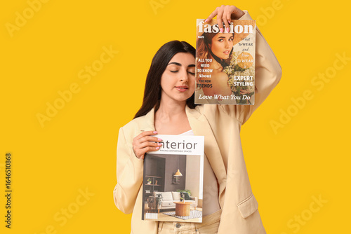 Beautiful young woman with ...
