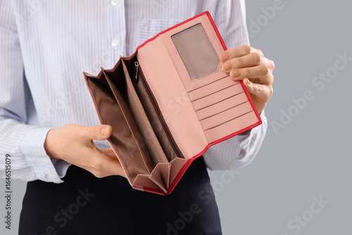 Bankrupt businesswoman with...