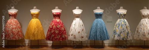 EXPOSITION DE SIX ROBES VINTAGE