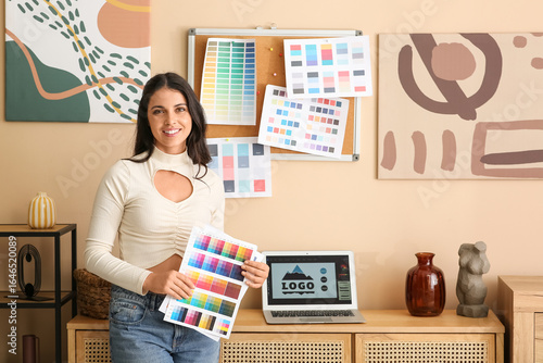 Young female graphic design...