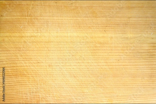 old chopping board surface made of Japanese cypress.