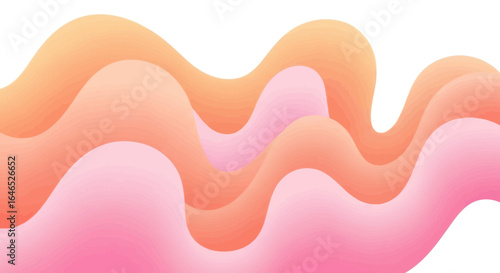Abstract Wave Pattern in Peach and Pink Hues for Modern Backgrounds