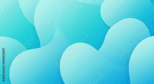 Elegant azure bubbles backdrop with a gradient, modern and soothing