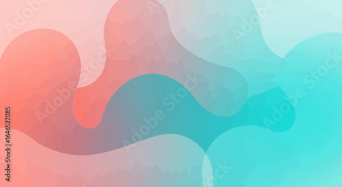 Fluidity in soft hues with gentle gradients offers a calming visual appeal