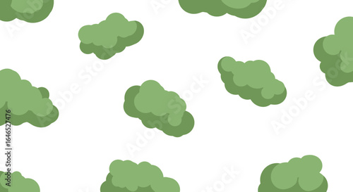 Seamless tree canopy pattern, arboreal foliage in repeating nature backgrounds