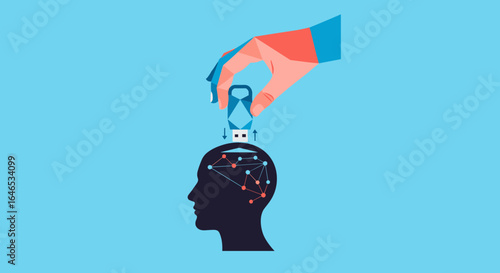 Innovative concept of digital information transfer into human brains for enhanced learning and knowledge acquisition