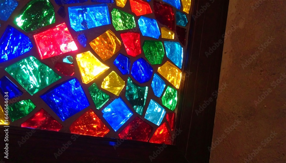 Fototapeta premium Colorful glass mosaic art