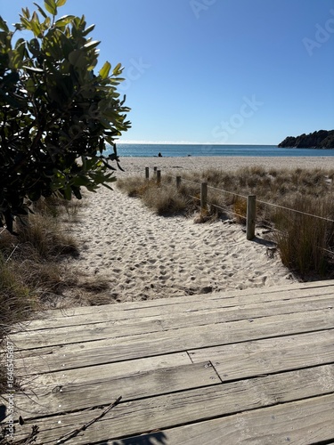 wooden bridge over the sea