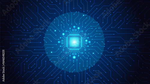 Electronic motherboard circuit background. Central computer processors cpu, motherboard digital chip concept. Technology background
