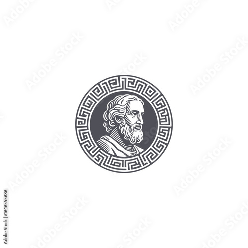 Old man logo with wise, classic style for timeless and trustworthy branding.