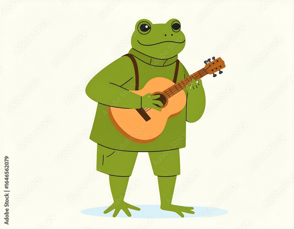 Fototapeta premium Frog playing guitar (3)