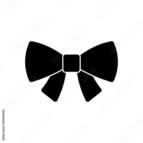Black Bow Tie Silhouette for Stylish Occasions
