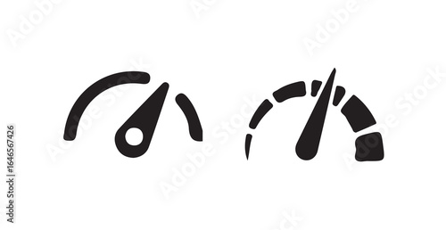 Speedometer icon symbol,  Speedometer indicator icon collection, Speed indicator icons,  vector illustration eps  10.