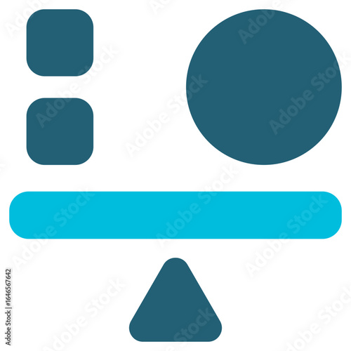 Stability Glyph Blue Icon