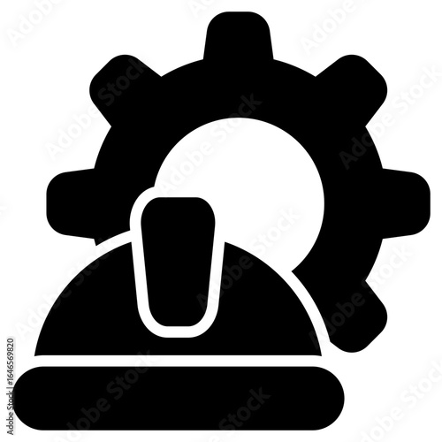 Labor Glyph Black Icon