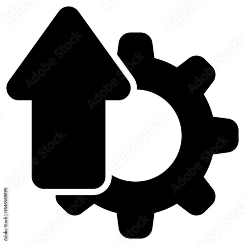 Improve Glyph Black Icon