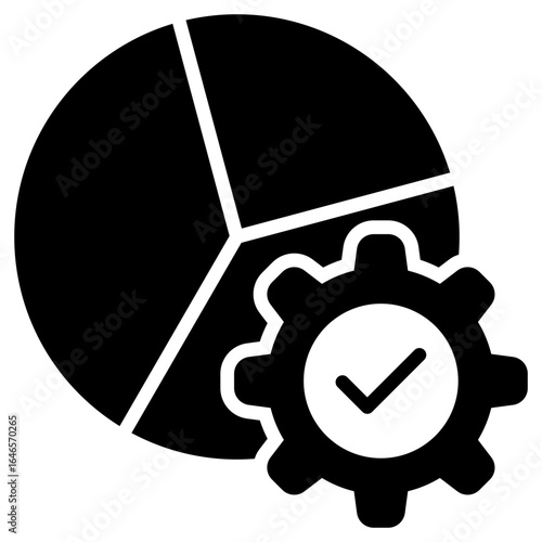 Management Glyph Black Icon