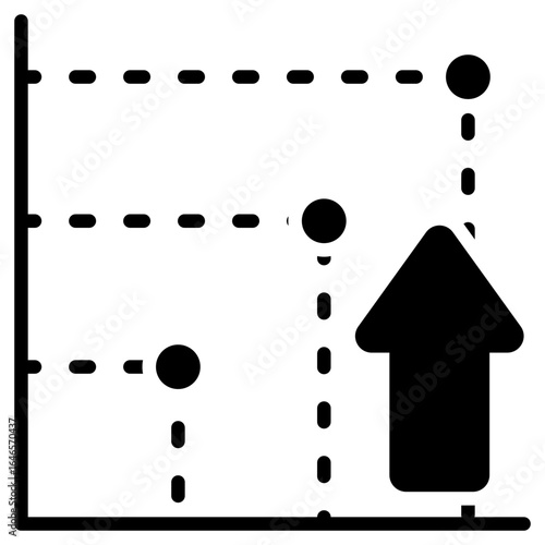 Increase Glyph Black Icon