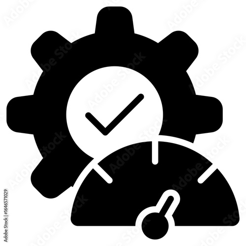 Optimize Glyph Black Icon