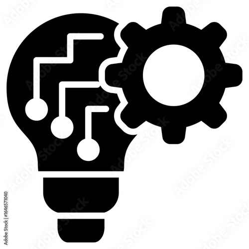 Innovation Glyph Black Icon