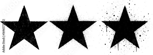 stars stencil spray brush vector sheet 