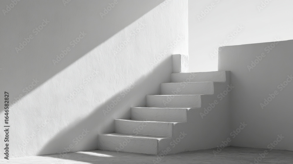 Obraz premium staircases represent resilience and confidence adapting their incline to accommodate fatigue