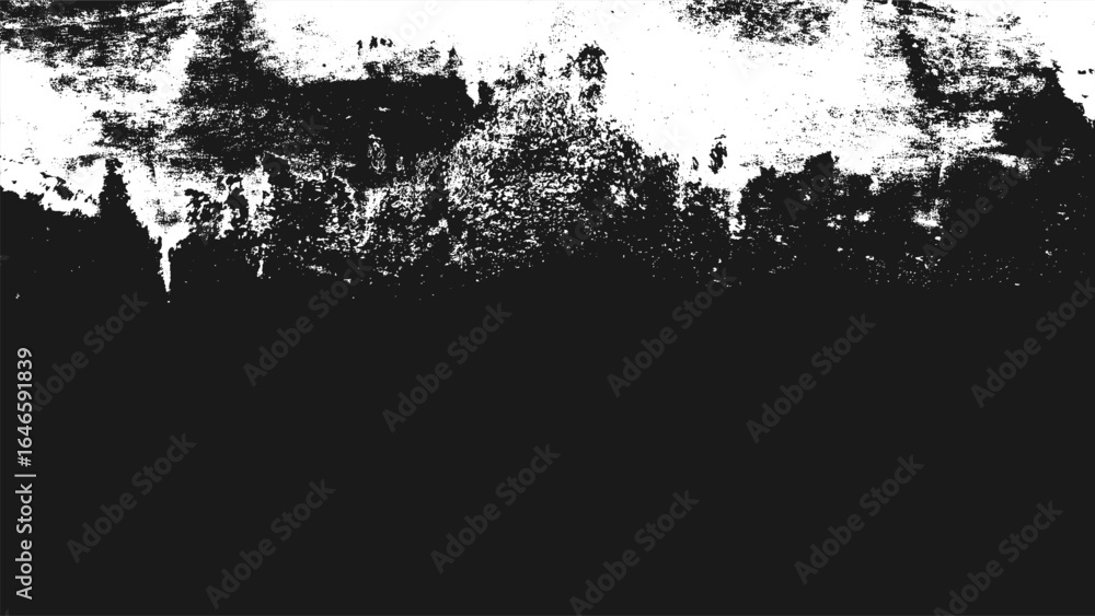 Fototapeta premium Black and white grunge. Distress overlay texture. Abstract surface dust and rough dirty wall background concept. Worn, brush, weathered effect. frame Vector illustration
