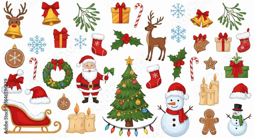Christmas icons set