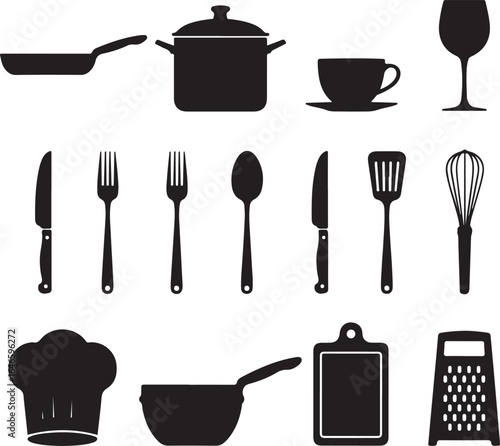 Kitchen Utensils and Cookware Collection cooking