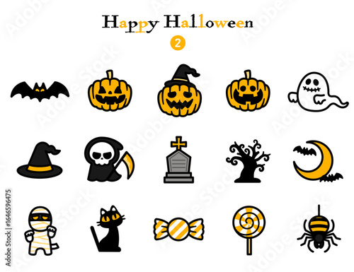 シンプルアイコン集 ハロウィン
