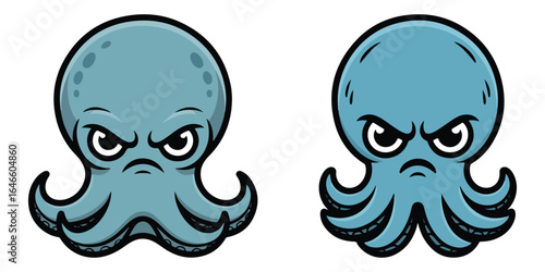Wallpaper Mural Octopus fish cartoon vector illustration Torontodigital.ca