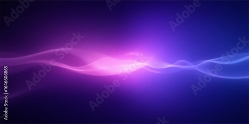 Abstract blue background with glowing lines and motion effects