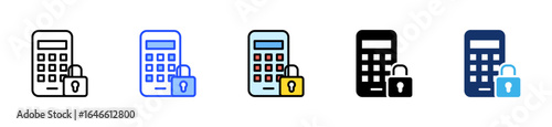 Pin Code Icon Collection With Multiple Styles