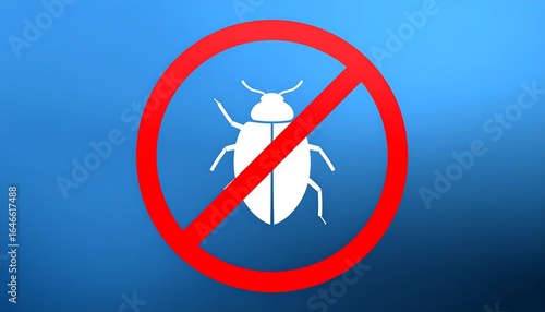 Forbidden insect icon