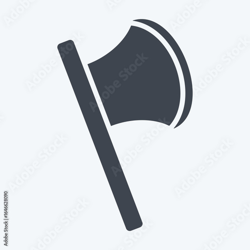 Icon Axe. related to Halloween symbol. glyph style. design editable
