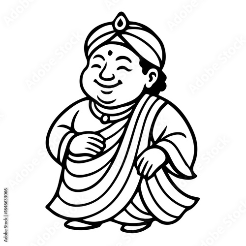 Man in Traditional Indian Attire