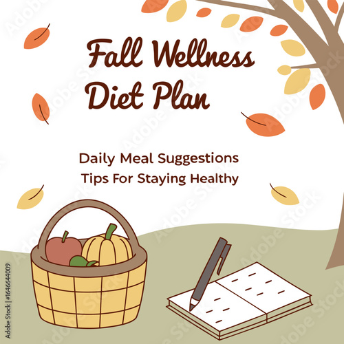 Embrace autumn wellness with a balanced diet plan featuring seasonal foods and healthy lifestyle tips for a vibrant fall season