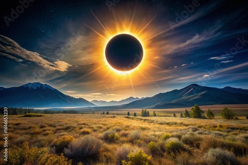 Total Solar Eclipse: Corona's Radiant Glow and Circular Symmetry