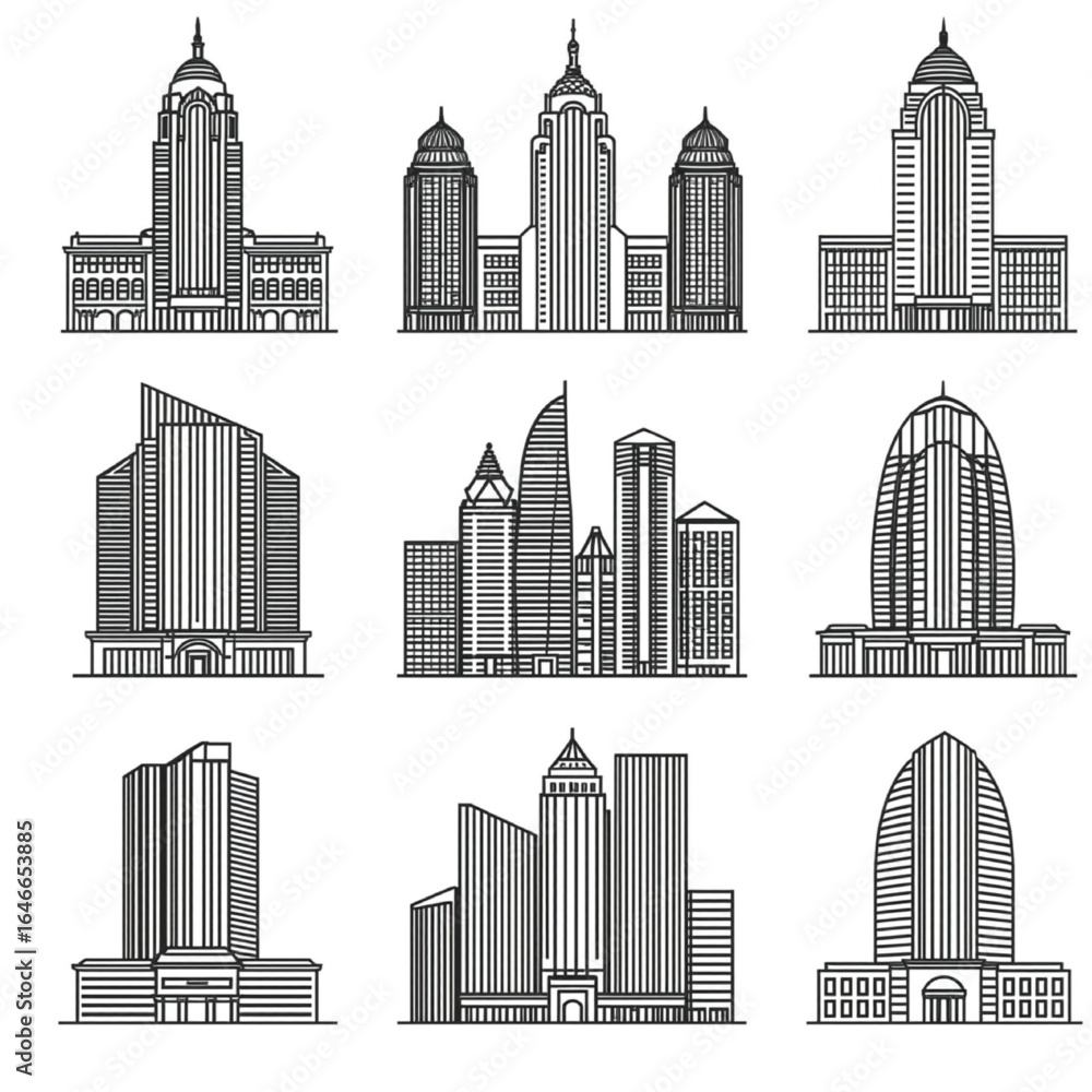 Fototapeta premium building, tower, urban, cityscape, skyline, landmark, modern building, 