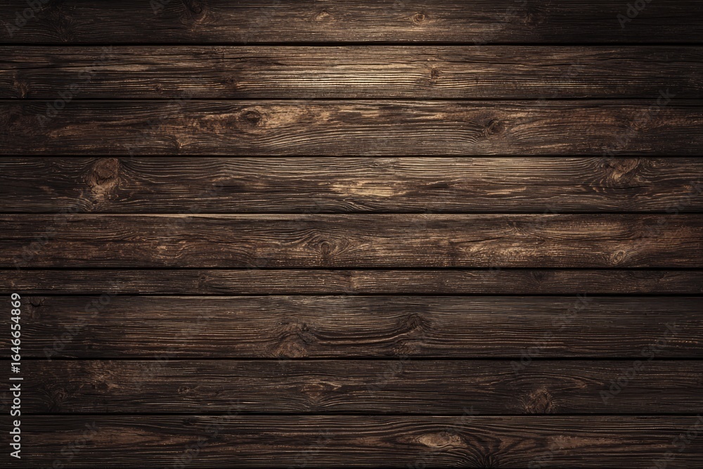 Fototapeta premium Dark brown wooden planks (1)