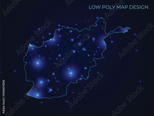 abstract digital networking connectivity vector map design