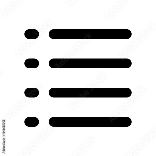 List icon with line style