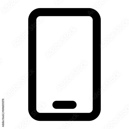 Phone icon with line style