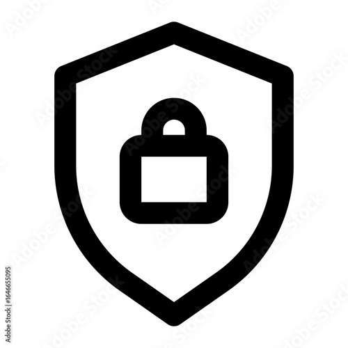 Privacy icon with line style
