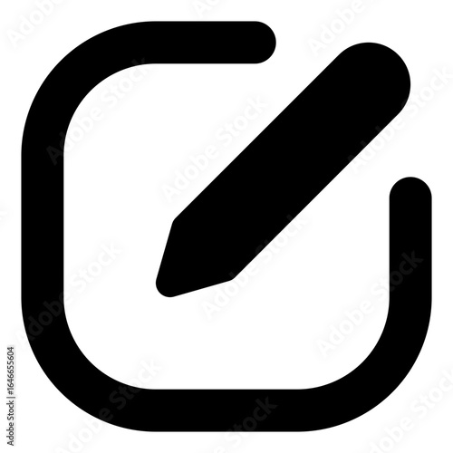 Edit icon with solid style