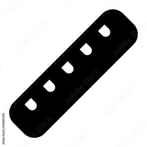 Eraser icon with solid style