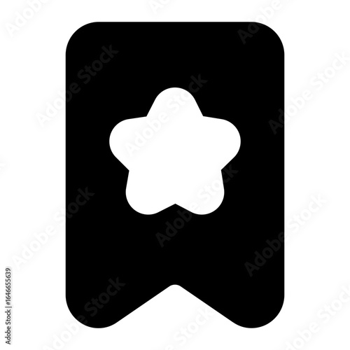 Favorite icon with solid style