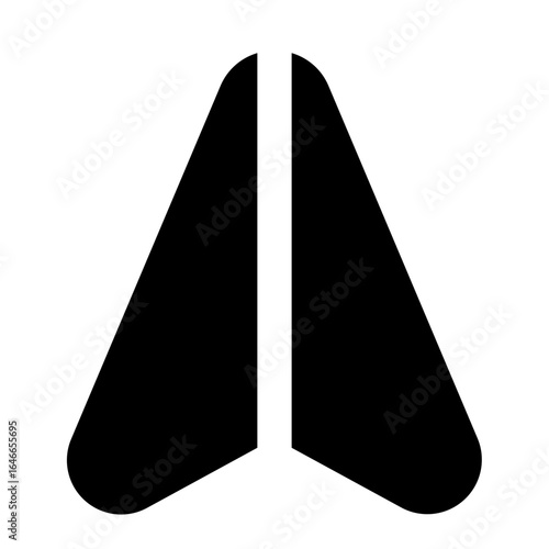 GPS icon with solid style
