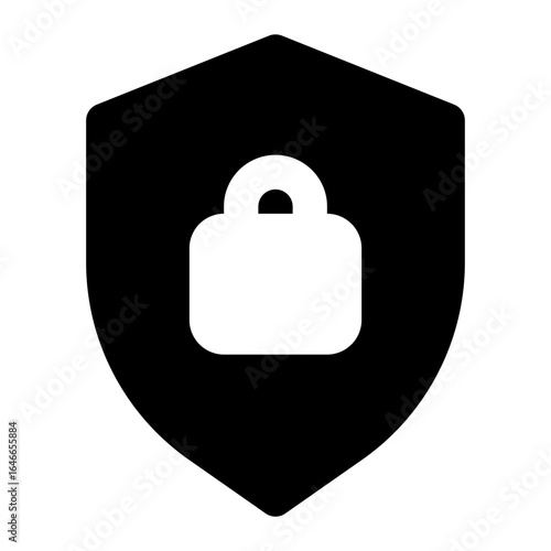 Privacy icon with solid style